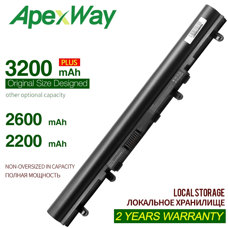 Apexway 3200Mah 14.4V Laptop Batterij AL12A32 AL12A72 Voor Acer Aspire V5-171 V5-431 V5-531 V5-431G V5-471 V5-571 V5-471G V5-571G