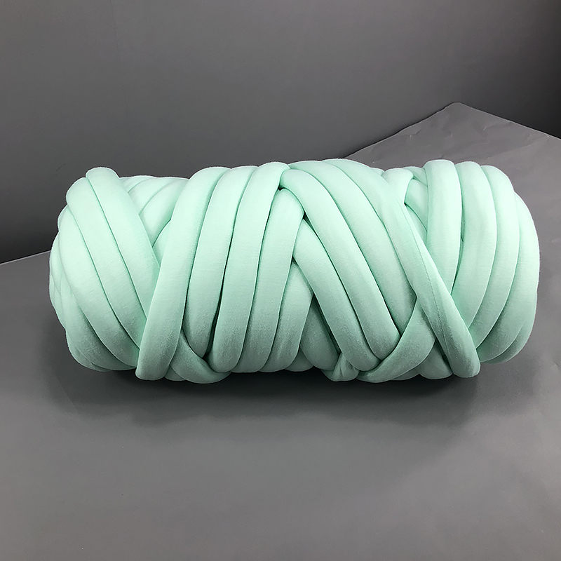 500g/ kugle gør-det-selv super tykt chunky garn bomuldsuld tube hæklet garn voluminøs arm omstrejfende strikketæppe håndstrik spin garn: 5