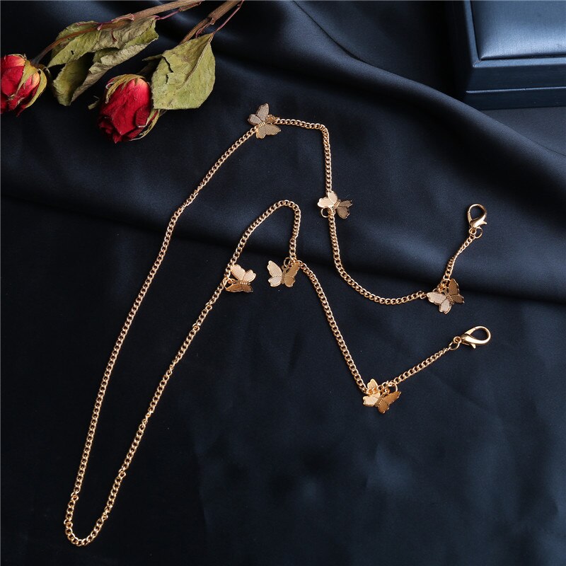 Pearl Beads Mask Chain Necklace Butterfly Glasses Lanyard Necklaces for Women Men Long Chain Shell Necklace Anti-lost Jewelry: CS5210502