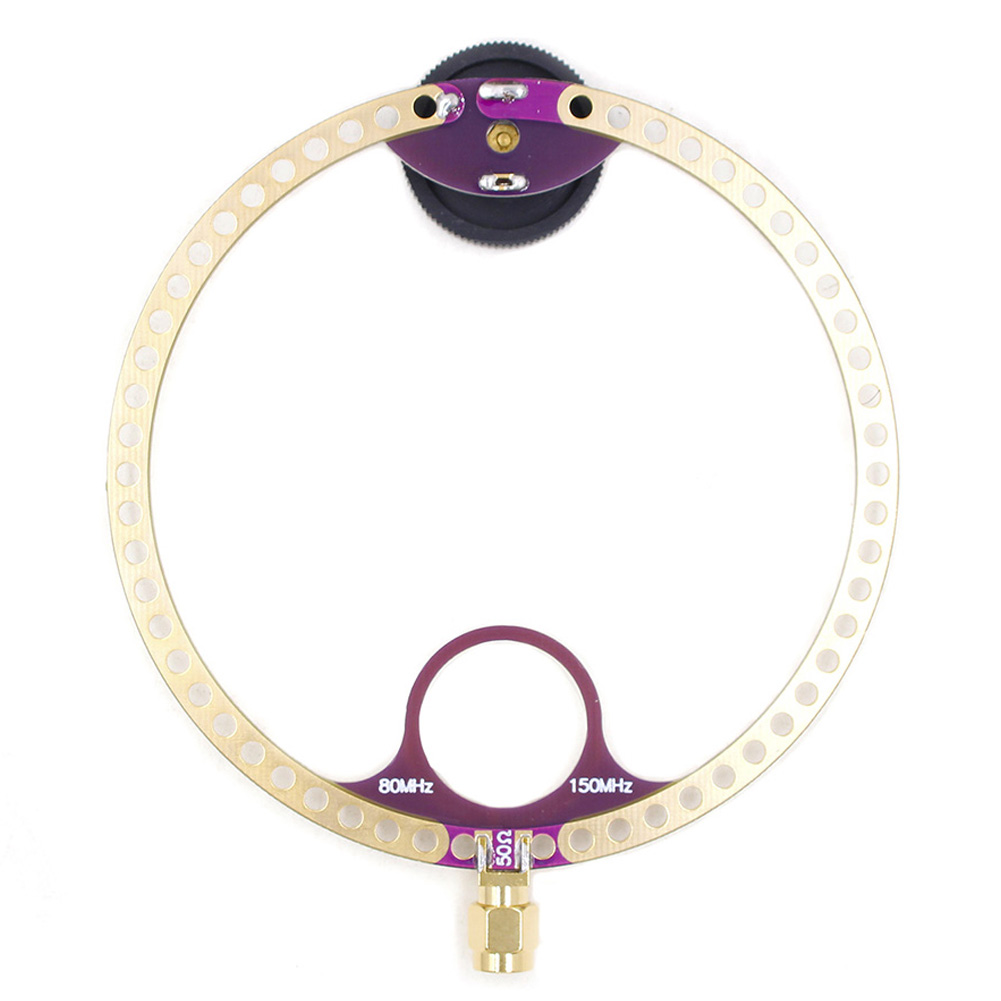 2pcs Circular Antenna UV UHF + VHF FM Donut Antenna 400M-470MHz 80M-150MHz Mini Loop Antenna for HFDY Malahiteam DSP DSP2