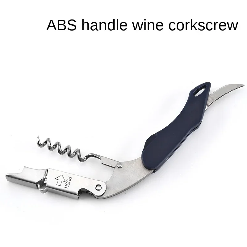 Ouvre-bouteille de vin multifonctionnel, outil de cuisine en liège en acier inoxydable, 1 pièce