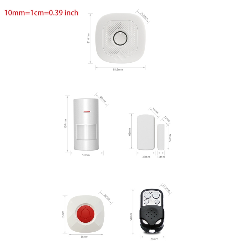 TUYA WiFi Home Security Alarm System Compatible with Alexa and -Google Assistant Ideal for Home Garage Apartment Office