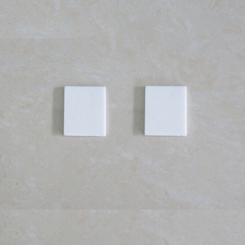 50pcs Alumina ceramic sheet 19*20/19*23/19*35/19*45/mm non-porous high temperature resistant ceramic sheet