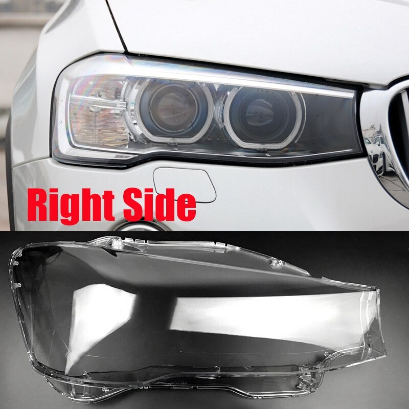 for BMW X3 F25 Car Headlight Cover Clear Lens Headlamp Lampshade Shell Grandado