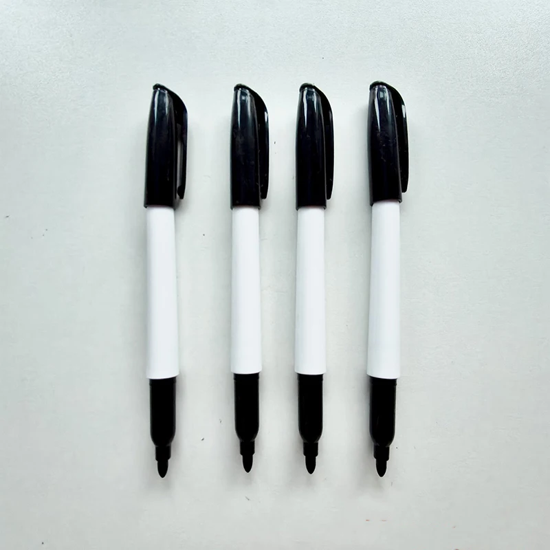 4/12 stuks whiteboard markeerstift af te vegen sneldrogende marker op waterbasis repetitief uitwisbaar zwart voor leraar schoolkantoor