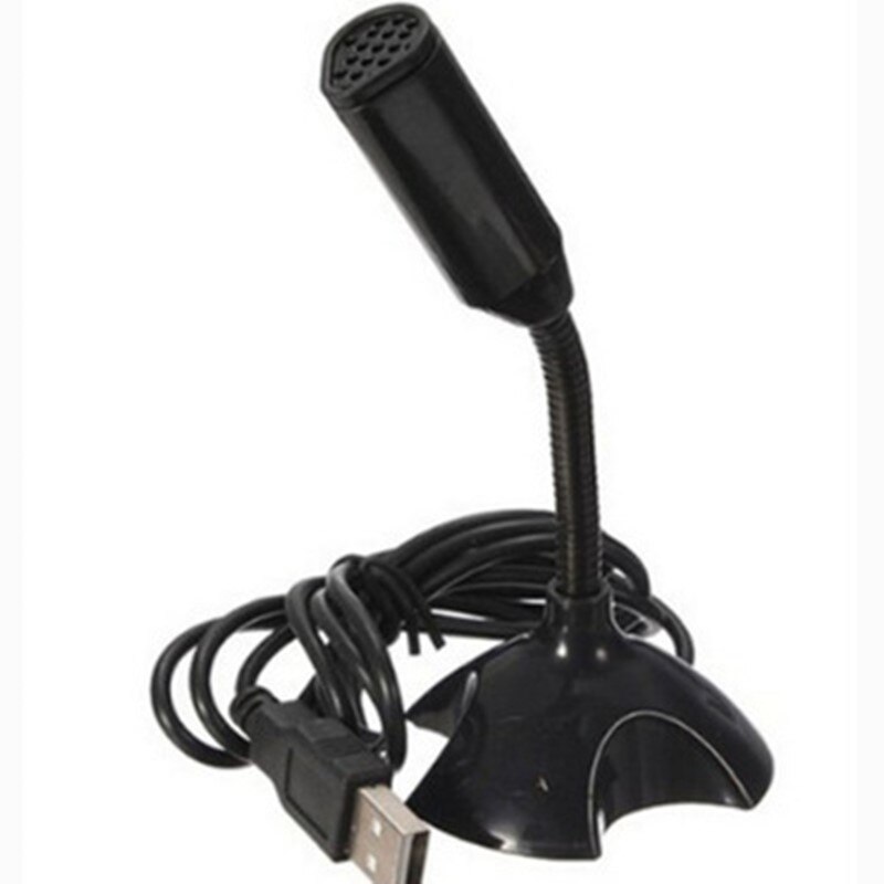 Adjustable USB Laptop Mini Microphone Studio Speech Microphone Stand Mic With Holder for Desktop PC