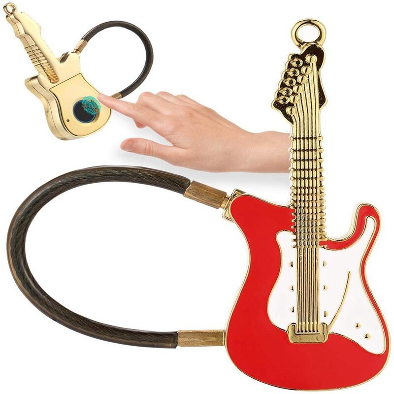 Antidiefstal vingerafdruk hangslot, gitaar waterdicht bluetooth app controle deurslot voor bagage, rugzak, fiets gym locker, koffer,