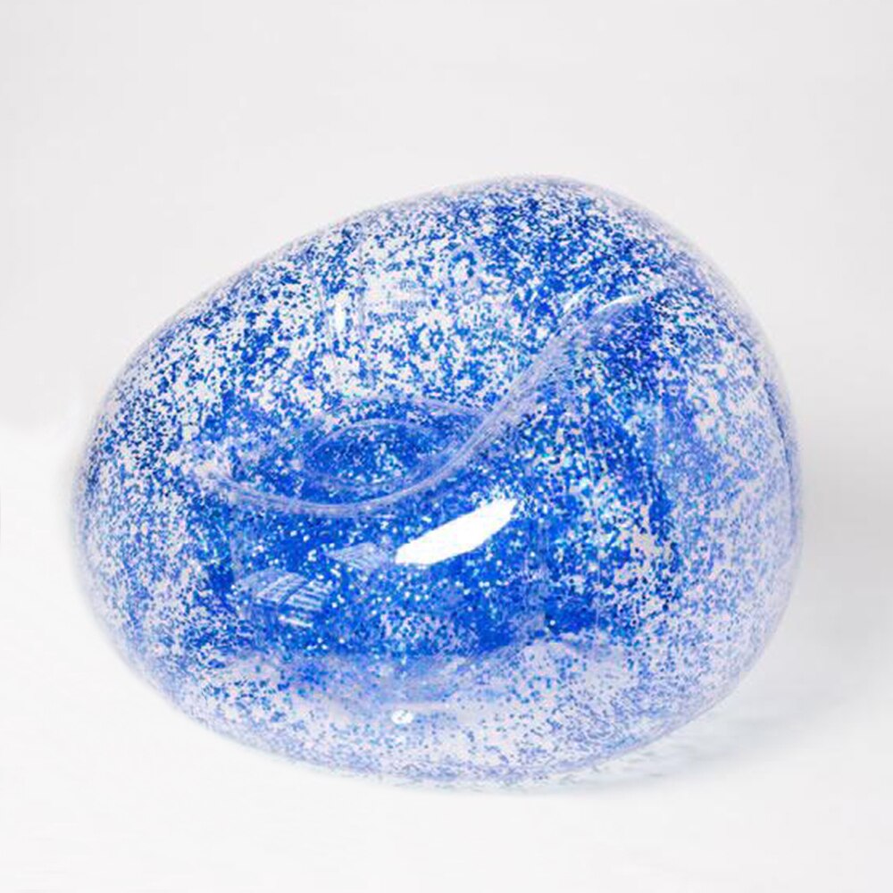 Utomhus konfetti glitter uppblåsbar solstol lazy bag luftsoffa vattentät roséguld glitter uppblåsbar stol luftbädd sovsäck