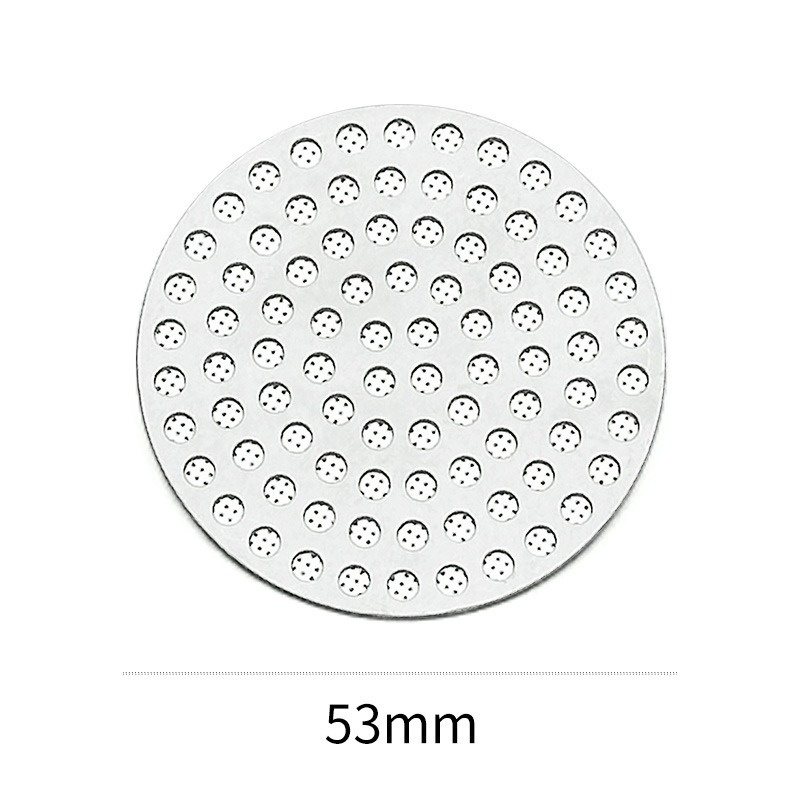 51/53/58mm Herbruikbare Koffie Puck Scherm 304 roestvrij staal Dubbellaags Koffiefilter Fijnmazig Professionele Espresso Accessoire: Licht Groen