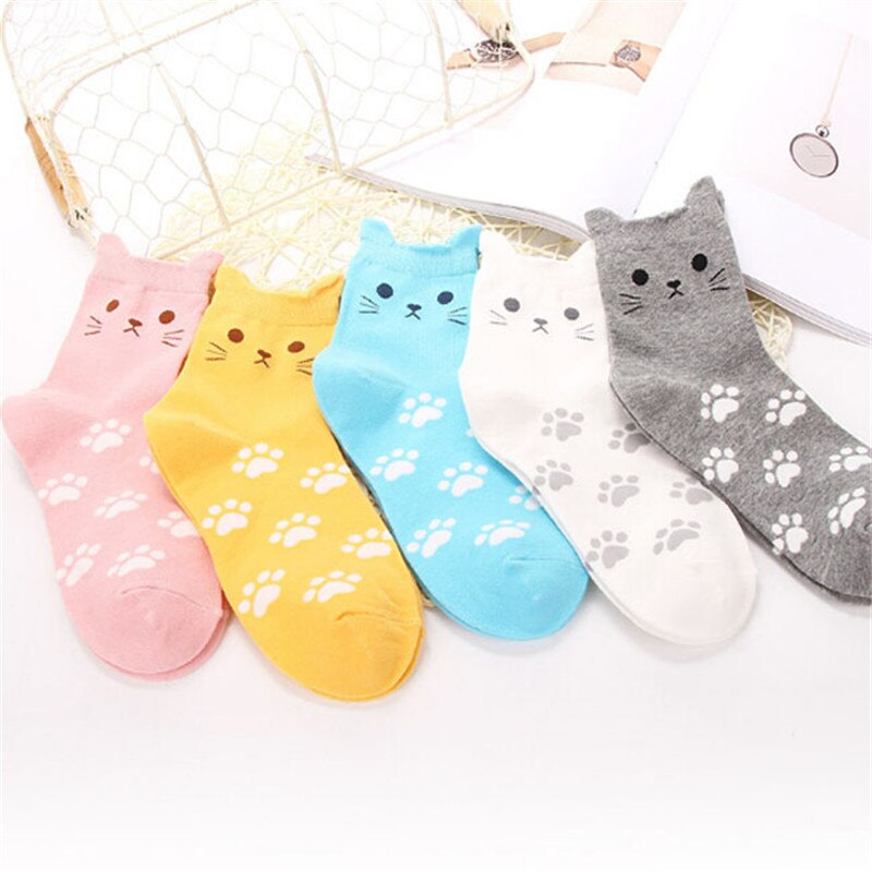 Cute Animal Cotton Socks - Patchwork Pattern - Unisex Boat Socks for Girls & Kids