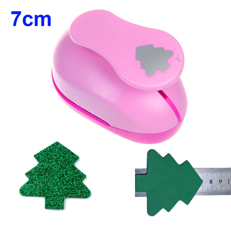 Poinçons en papier pour scrapbooking, 2 pouces (4.8cm) 1 pouce (2.5cm) 5/8 pouces (1.6cm) de feuille de poinçon artisanal fabricant de mousse eva: 70mm tree