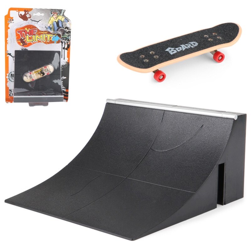 Fingerboard Rail Park Stair Kit Stairs Mini Skateboards for Kids Skateboard Game M89C: B