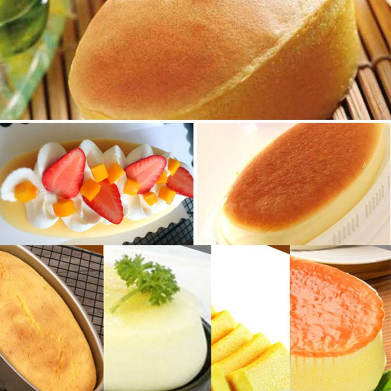 9 Inch Non Stick Oval Shape Cake Pan Cheesecake Loaf Bread Mold Baking Tray DIY