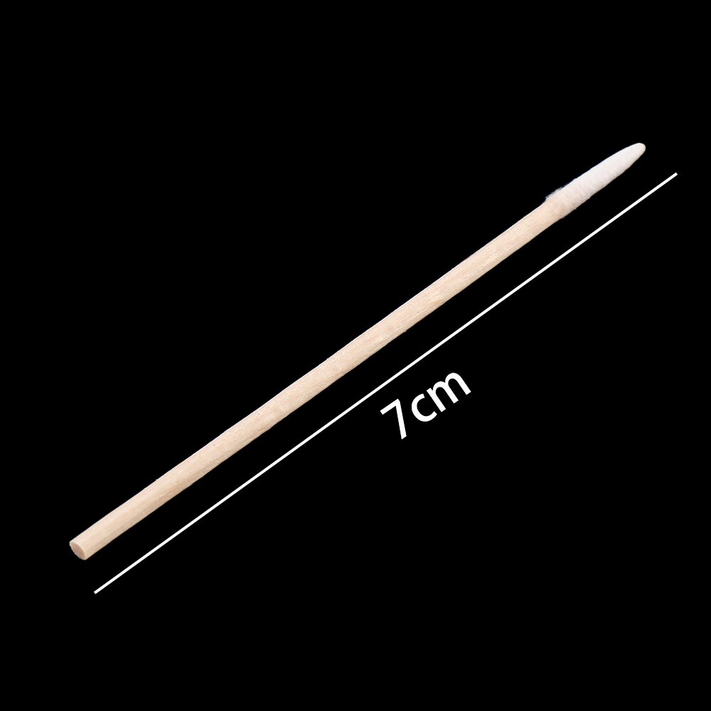 100 Stks/pak Mobiele Telefoon Charge Port Jack Koptelefoon Gat Dust Removal Cleaning Tools Wegwerp Wattenstaafje Sticks