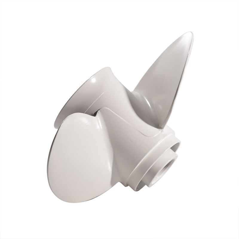 Marine Boat Outboard Propeller 9 7/8 x 13 Aluminum Alloy For Yamaha 20-30HP Right-hand Rotation 3 Blades White 664-45949-02-EL