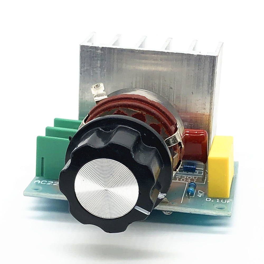 Ac 220v 4000w motor elektrisk ovn blæser regulator spændingshastighedsregulator scr dæmper højeffekt switch relæer