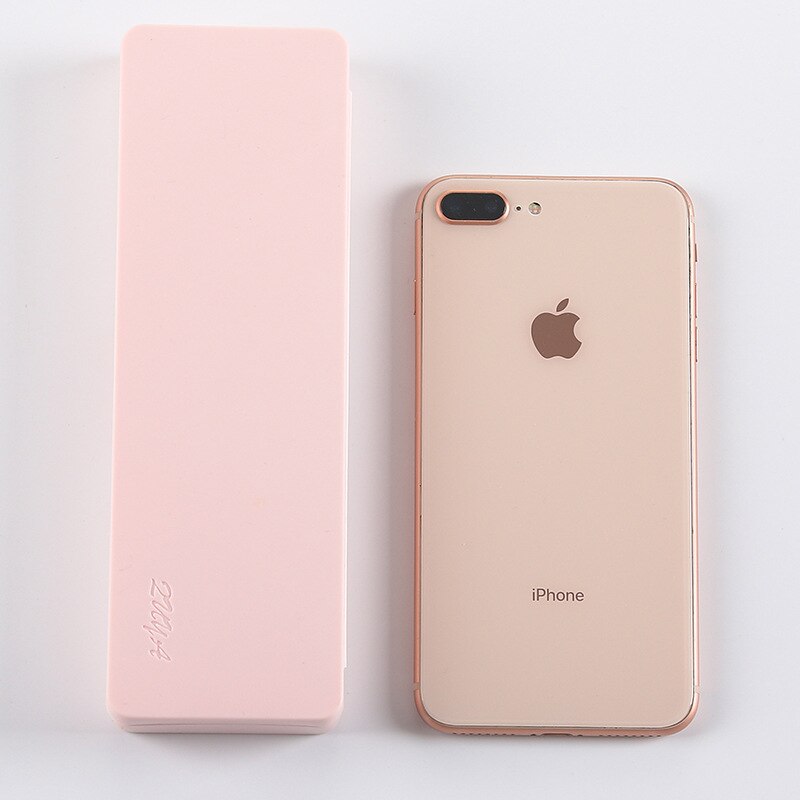 Small fresh Macaron Color Frosted Pencil Box Kawaii high-capacity Pencil box cute desktop Storage Box School supplies