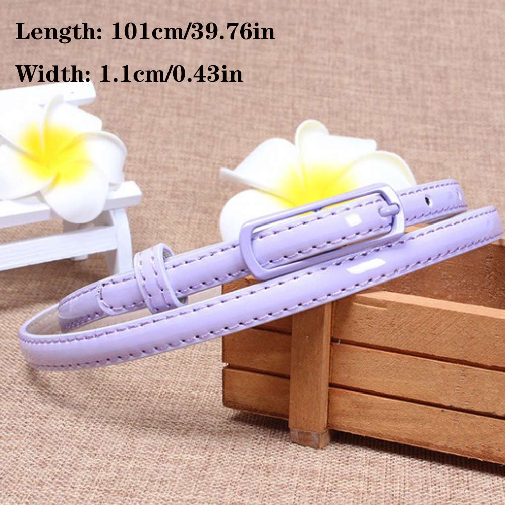 Vrouwen Candy Kleur Taille Riem Dunne Riem Broek Jean Riem Lichtmetalen Pin Buckle Broeksbanden Pu Leer Verstelbare Riemen Voor jurk: 3