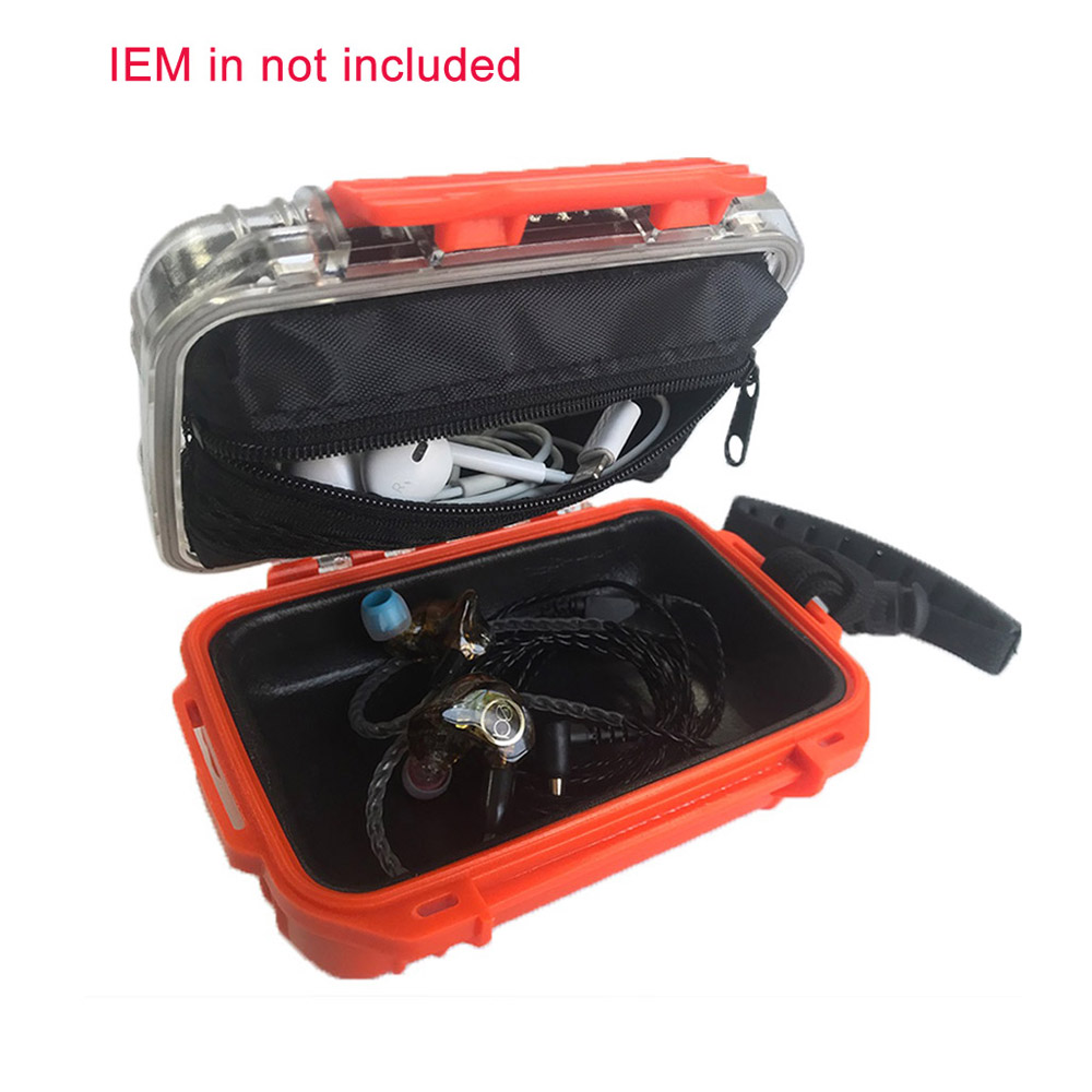 IEM Hard Case Waterproof In Ear Monitor Earphone Case Storage Protective Portable Box