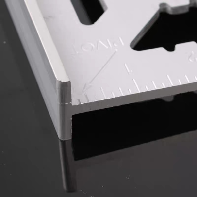 Multiruler Metal Setsquare 7 Inch Triangle Ruler Knitting Ruler Drawing Templates Lineaal Measuring Meter For School Office