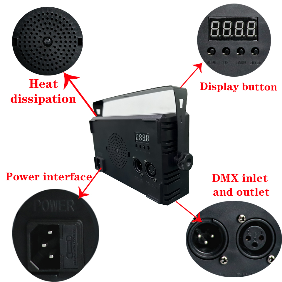 GOTSTAGE LED Strobe Flitslicht Geluidsregeling Geactiveerde snelheid Instelbaar Podium Disco DJ Home Party Ktv Bruiloft Verlichtingseffect