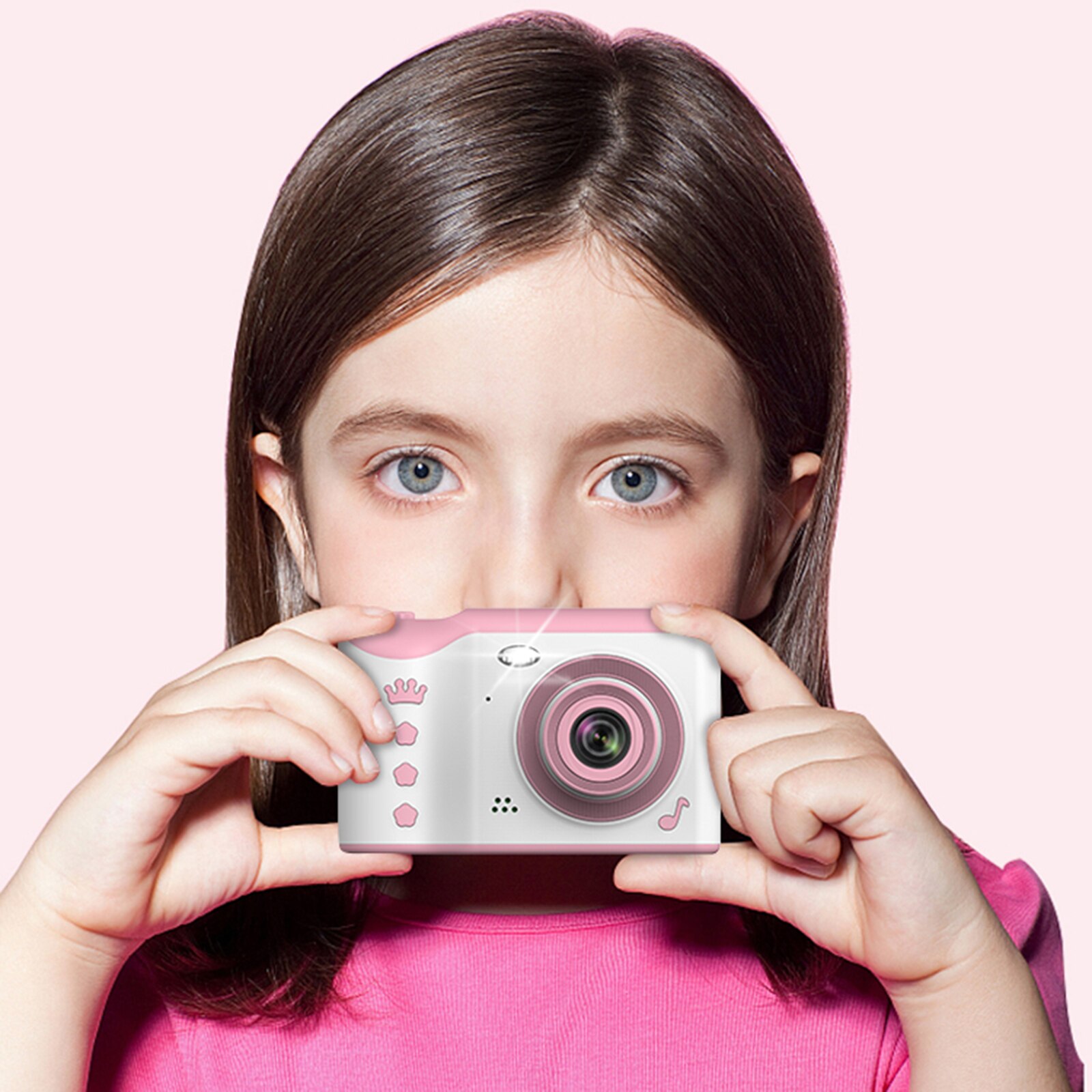 Kids Digitale Camera 2.8 Inch 8.0MP Oplaadbare W/16Gb Kaart Compact: Pink