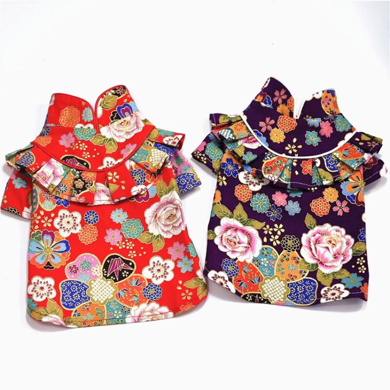 Disfraz de perro pequeño, ropa de Año para perro, camisa, abrigo para cachorro de gato, Yorkshire Terrier, Pomeranian, Shih Tzu, Poodle maltés, Bichon