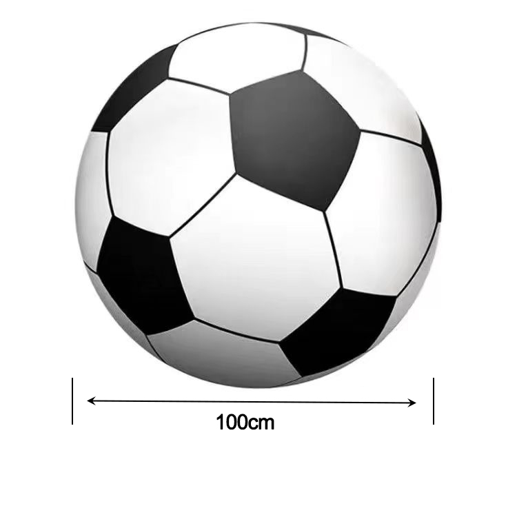 Giant PVC Lawn Ball Outdoor Games Inflatable Toys Grass Soccer Football School Fun Toys Ginat Ball Thickened PVC Beach Ball: GRAY