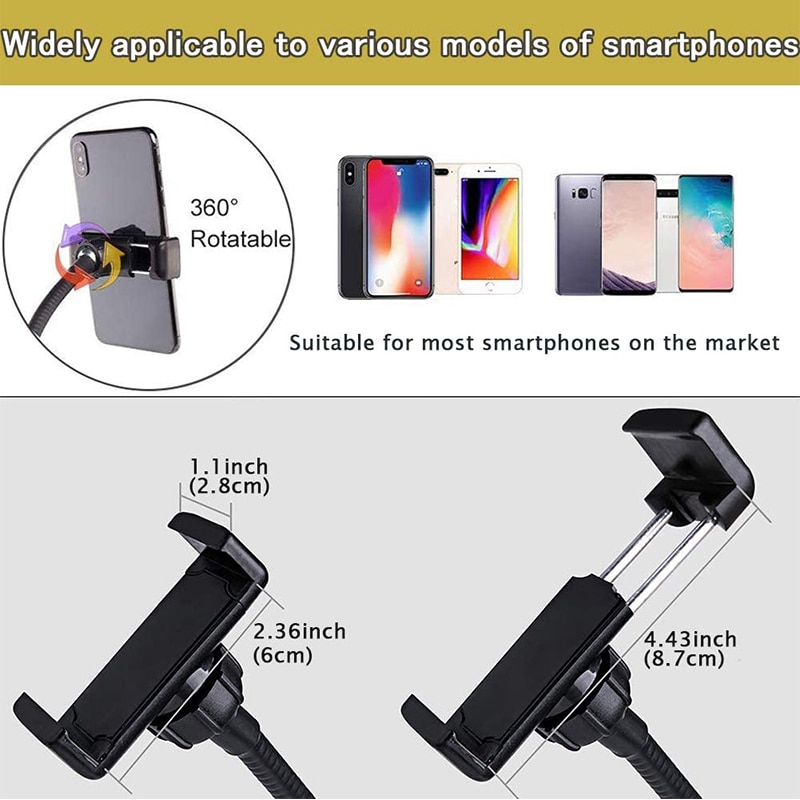 flexibel Schreibtisch praktisch Halfter Einbeinstativ Halterung mit LED Ring-Licht Lampe Tabletop Stehen Stative für Video Blogger