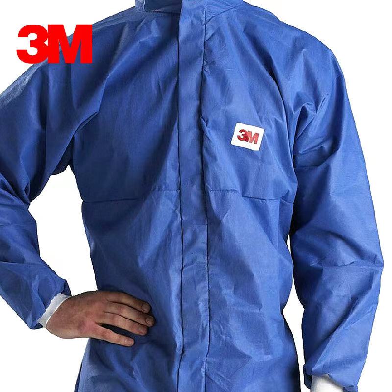 3M Beschermende Overall Cleanroom 4532 Hooded Pak Elastische Taille Kleding Anti Statische Anti Chemische Bescherming Type5/6 M/L/Xl/Xxl