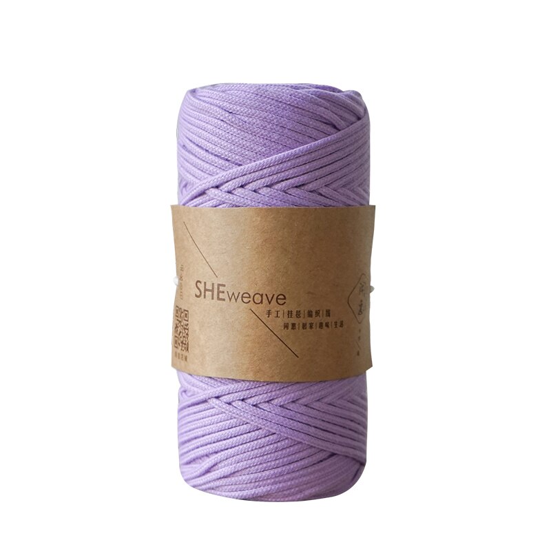 Macrame Cord 3mm x109 yd Soft Macrame Rope for macrame bag Wall Hanging Macrame Supplies Bohemia Dream Catcher DIY: Violet