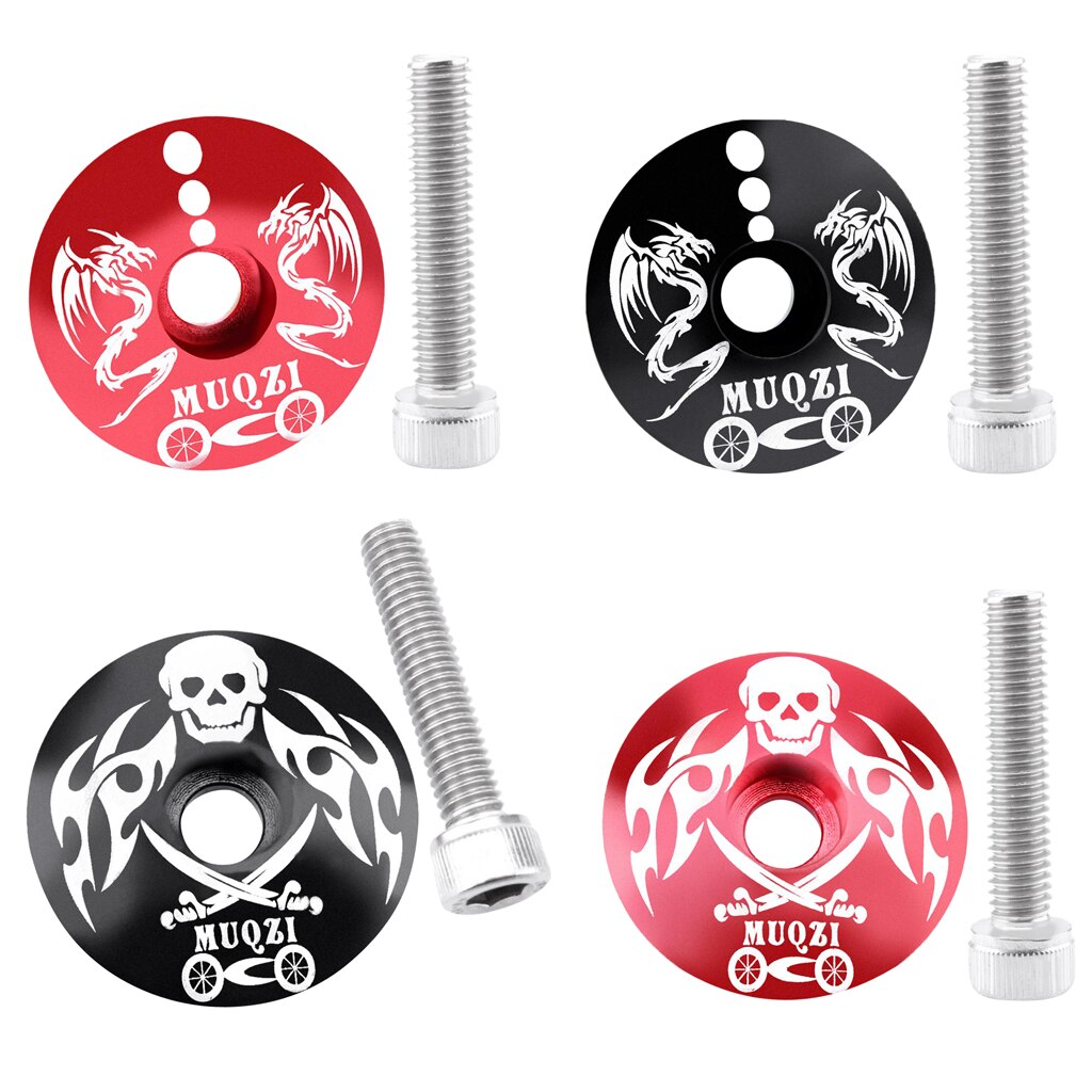 Bike Headset Top Cap Riser Stem Cover For MTB Road Bike Fixed Gear 1 1/8"