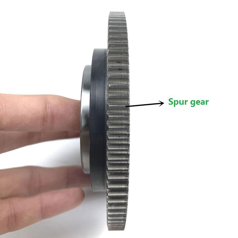 SOMEDAY Tongsheng – engrenage principal (roulement inclus) pour vélo électrique TSDZ2, moteur Central Central, dent droite, dent hélicoïdale: Spur Gear