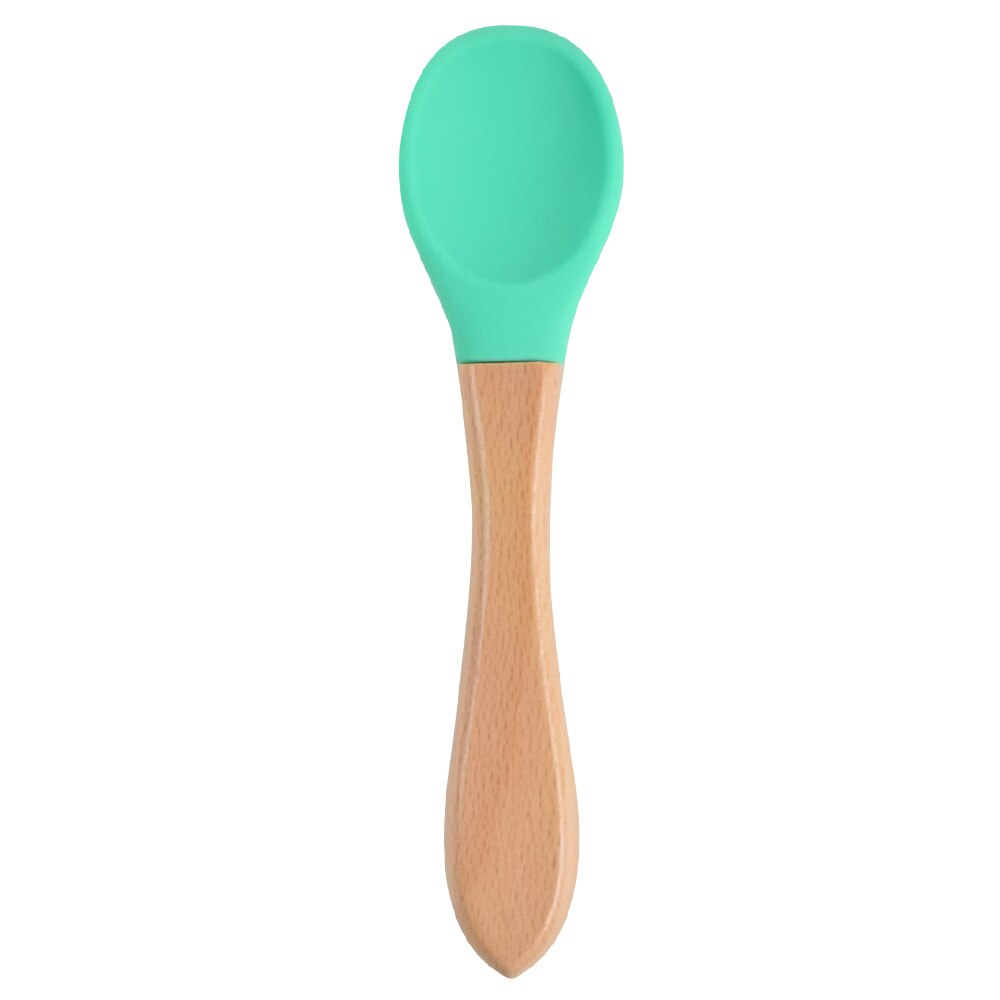 Cuchara de alimentación de bebé de silicona, cucharilla impermeable antideslizante, sin BPA, 1 Uds.: Y13