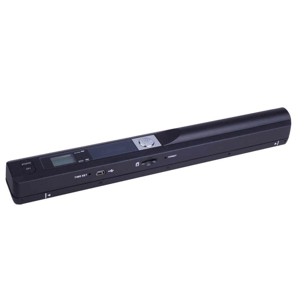 Escáner portátil instantáneo pantalla LCD de 900DPI para imagen de documento en formato JPG/PDF NC99: Negro