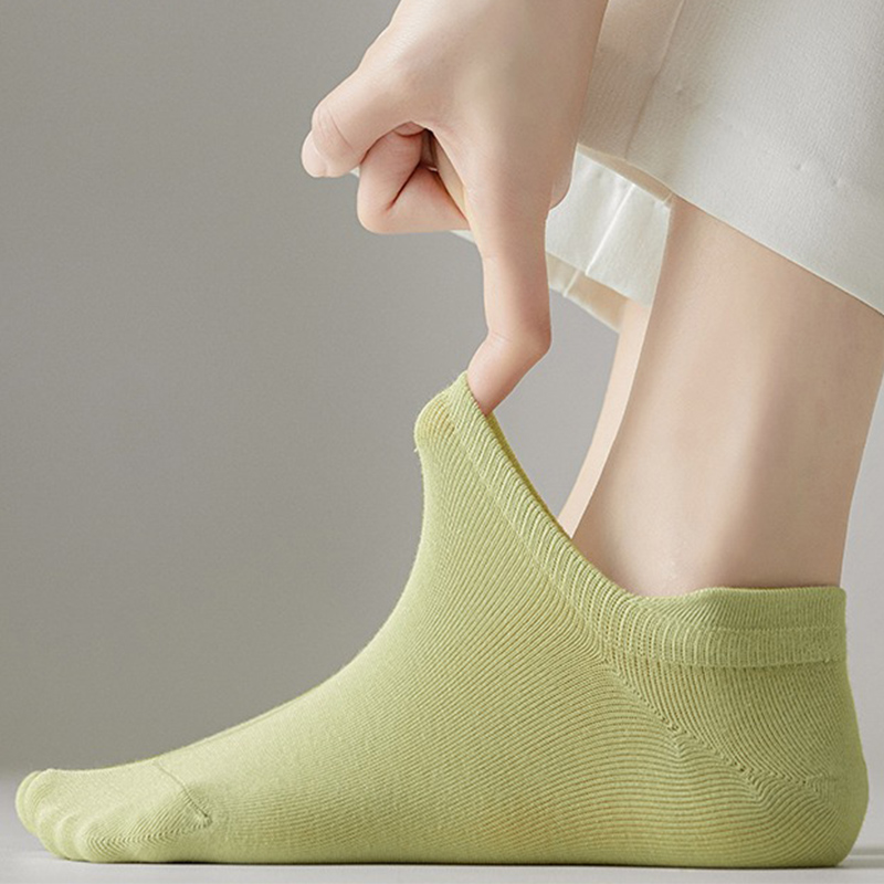 10pieces=5 Pairs Women Socks Casual Breathable Ankle Sock Summer Low Cut Cotton Thin Short Elastic Sox calcetines