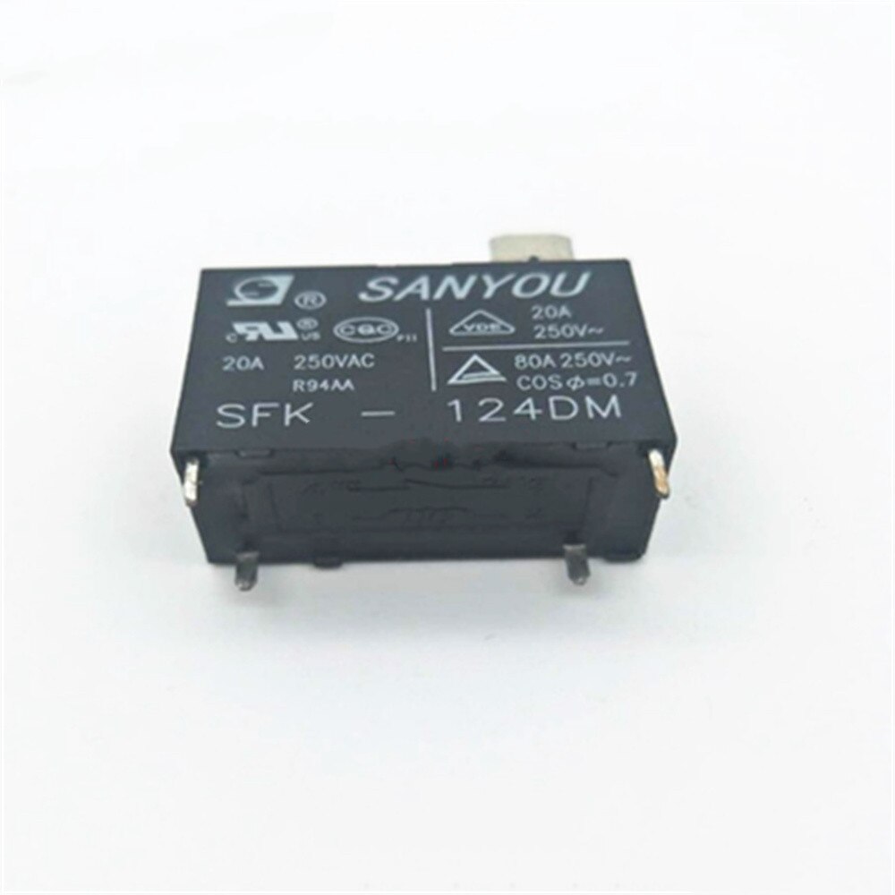 Relais électromécanique SFK-112DM - 5 Pièces, 20A 250V AC, 4 Broches, Pour Domotique Et Contrôle Industriel