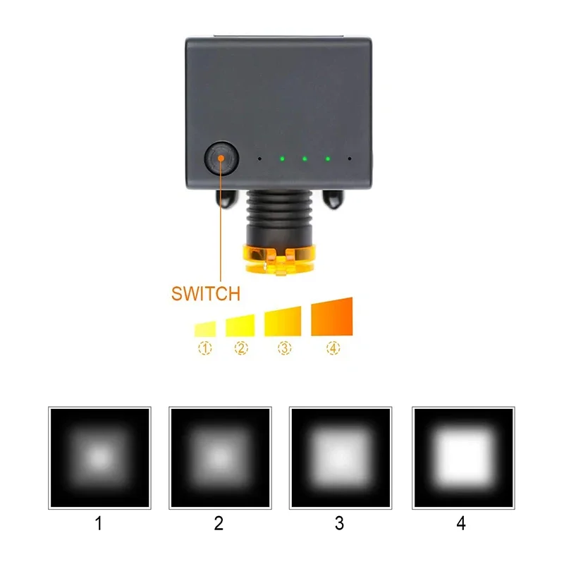 Faro dental ergonómico de 3 W: lámpara inalámbrica con clip y filtro ajustable para cirugía bucal, odontología cosmética y laboratorios