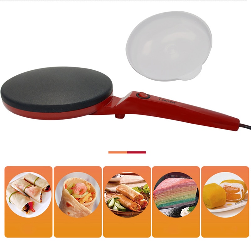 Machine à crêpes Pizza électrique 220v | Plancha antiadhésive, poêle à crêpes, outils de cuisine, poêle à crêpes portables