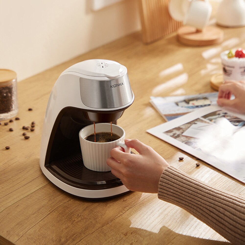 Home Office Special American Coffee Machine Automatic Dripping Coffee Maker Brew Tea Coffee Powder Free Ceramic Coffee Machine