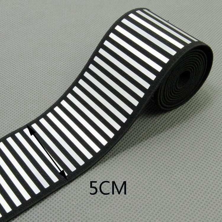Goud Pailletten Elastische Band Kledingstuk Broek Reflecterende Stretch Elastische Omboordsels Linten Zachte Riemspanning Rubberen Band