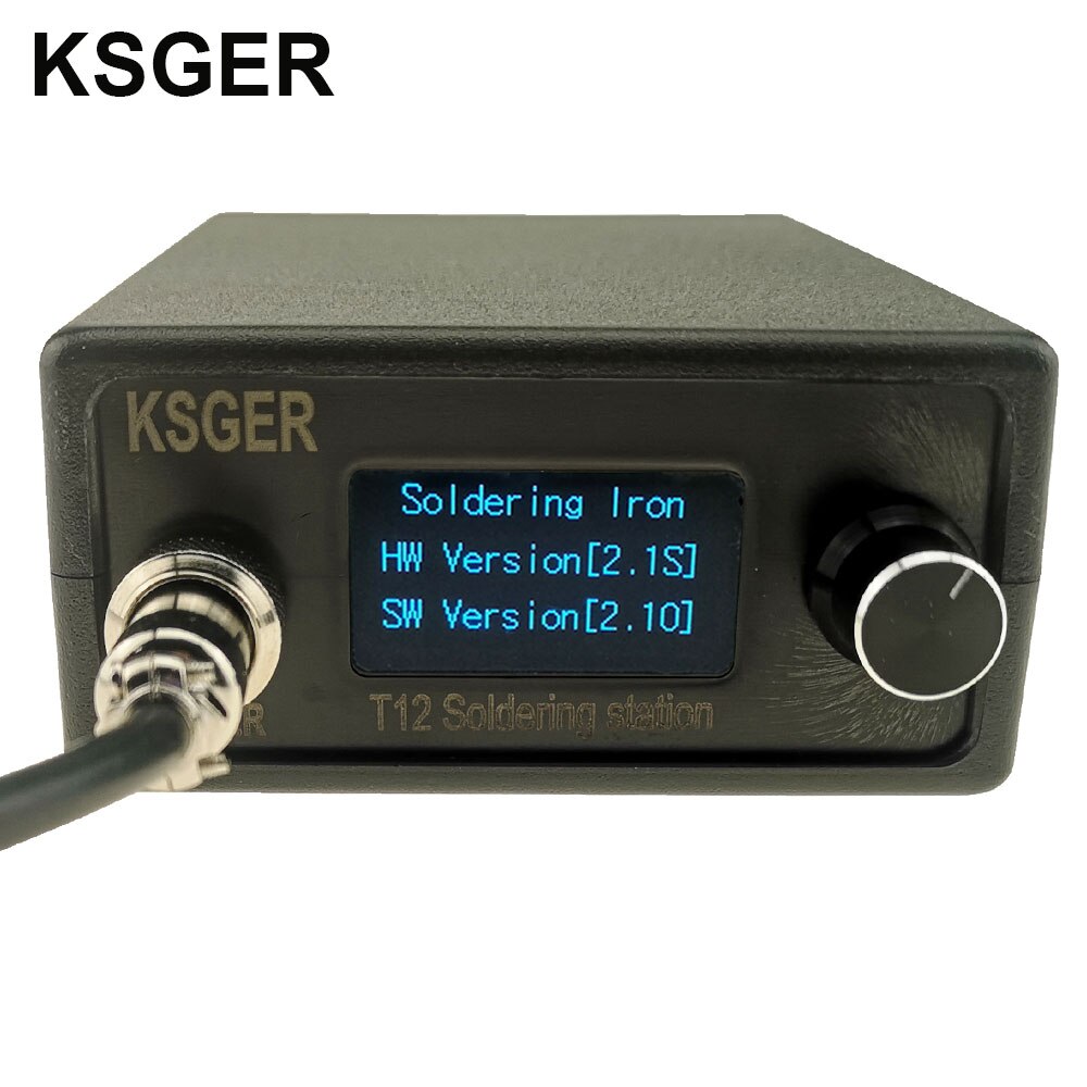 Ksger  t12 lödkolv station stm 32 oled gör-det-själv kit löda elverktyg svetsjärn spetsar temperaturkontroll handtag