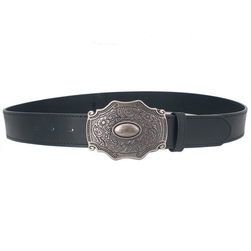 women leather belt Retro pattern belts Antique palace style belt Metal Buckle Classical style lady belt casual