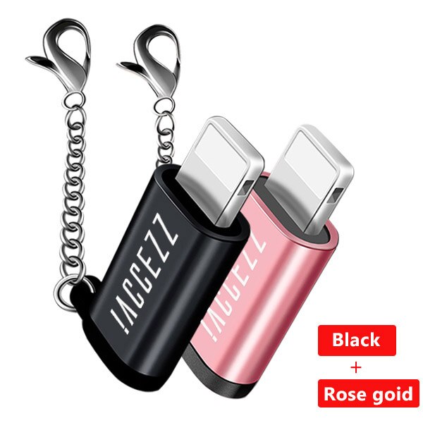 ¡! ACCEZZ Mini OTG adaptador Micro USB para iPhone 11 Pro Max X XS 8 7 Plus OTG adaptador Micro USB iluminación convertidor macho