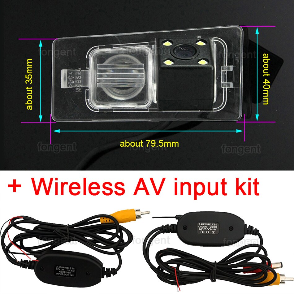 Para Kia Ceed SW. , , , , , , vista trasera de coche vehículo inversa inalámbrica cámara de aparcamiento de vehículos Accesorios: 4led Wireless