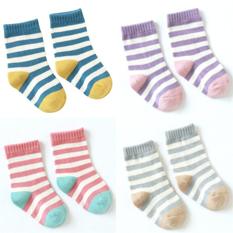 2020 nowych dzieci bawełniane w paski skarpetki chłopcy dziewczęta modne skarpetki dzieci babie lato miękkie skarpetki