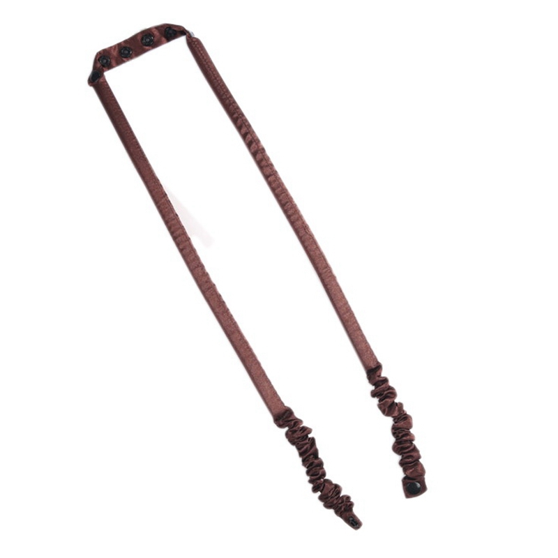 Rulos para el cabello para dormir, varillas flexibles para rizar el cabello, ondulador mágico, sin calor, espiral, flor de pera: Coffee Color