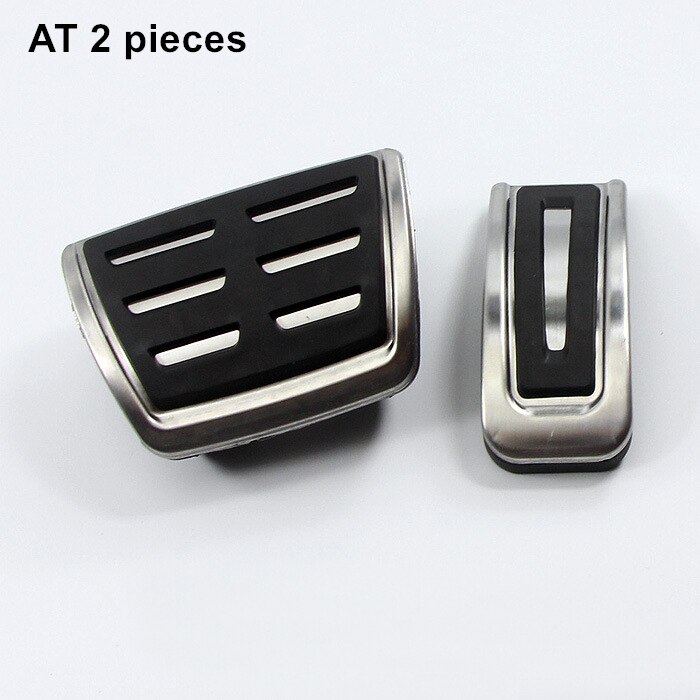 For Skoda Karoq AT MT Accelerator Pedal Brake Gas Footrest Rest Plate Car Styling Accessories: AT 2pcs