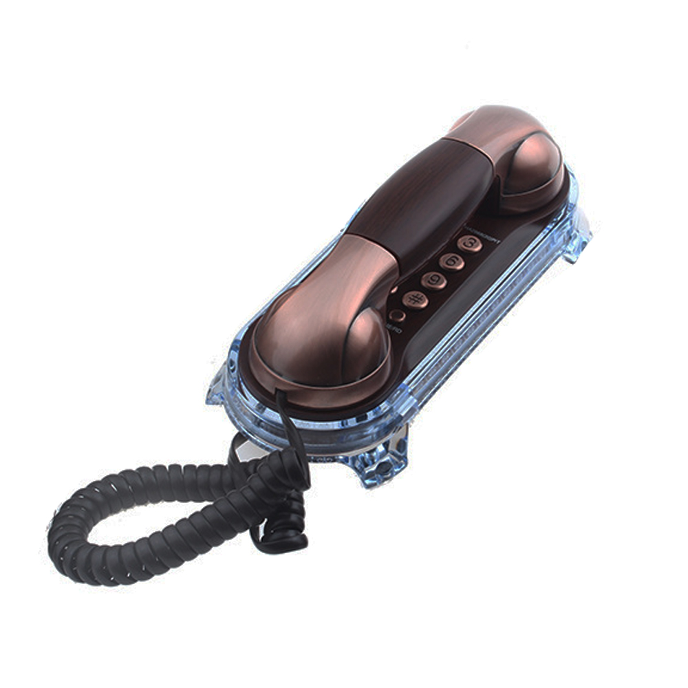 kabelgebunden Dünne Antike Telefone Alte Trimline Festnetz Telefon Für Eldly Jahrgang retro Telefon Zauberstab Montierbar: rot Bronze-