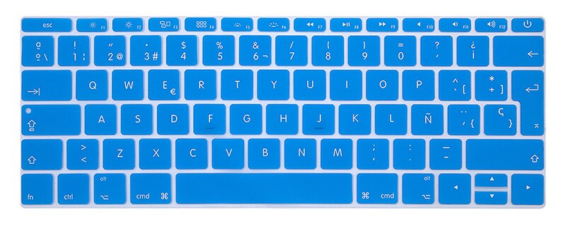 Französisch tastatur schutz Für macbook Retina 12 Profi13 EU-Geben Sie A1708 A1534 A1931 tastatur abdeckung Laptop zubehör Laptop Film: Blau